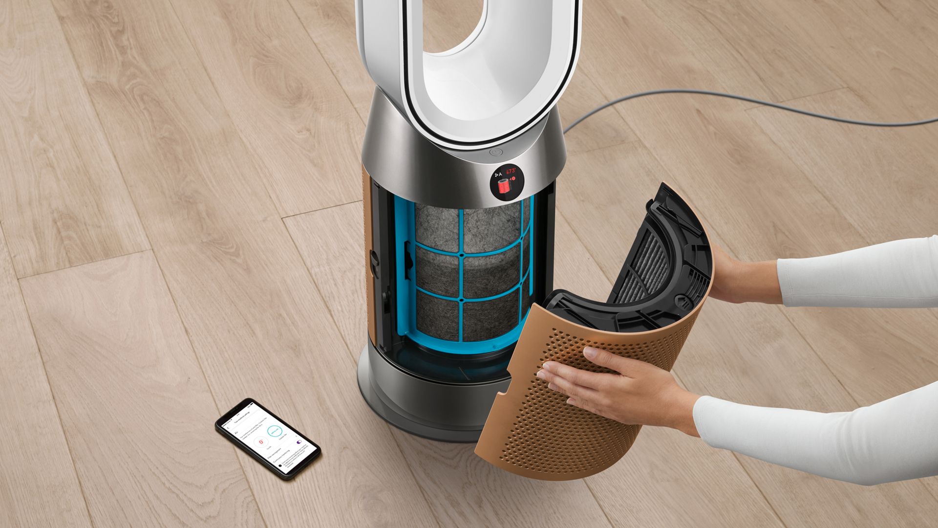 Purifier Hot+Cool Formaldehyde HP09(White/Gold) - Image 13