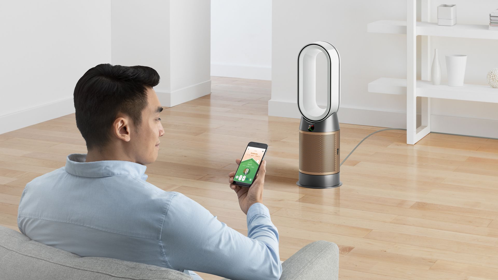 Purifier Hot+Cool Formaldehyde HP09(White/Gold) - Image 7