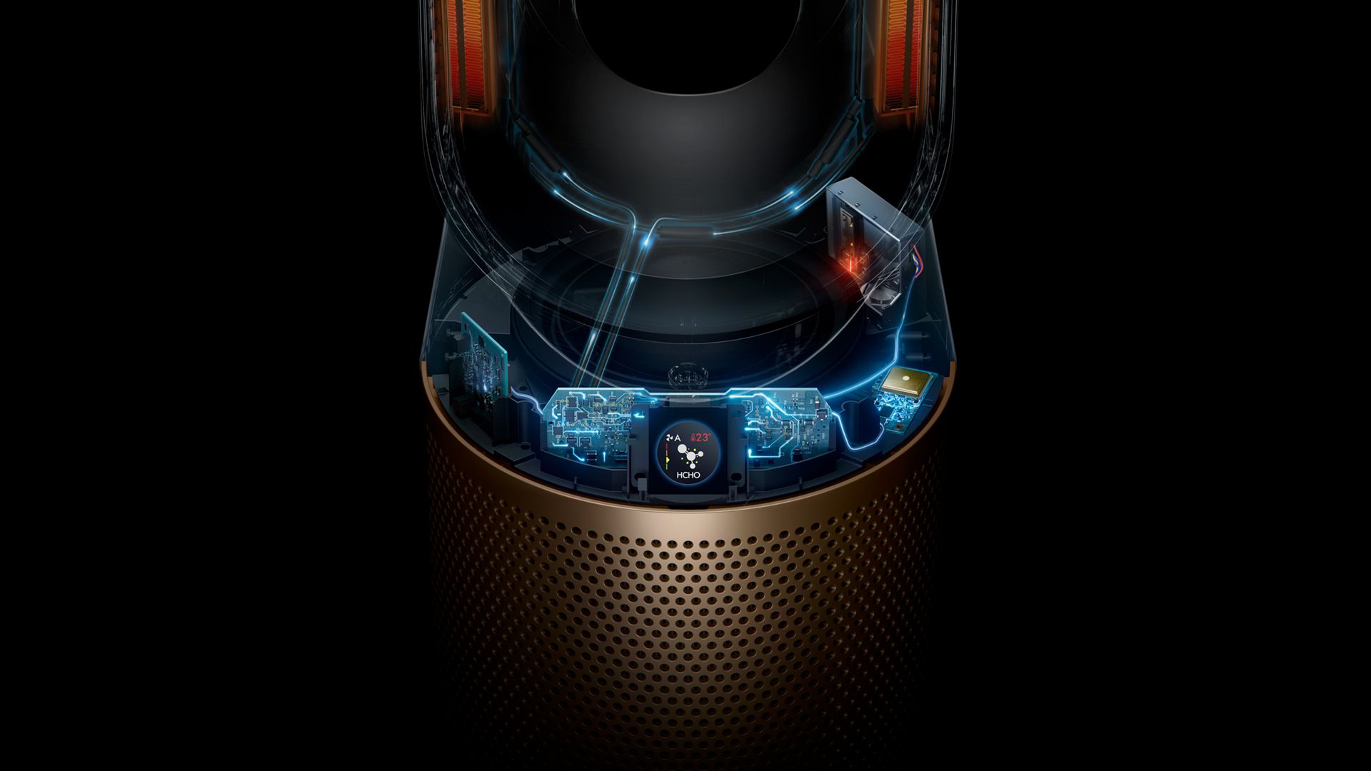 Purifier Hot+Cool Formaldehyde HP09(White/Gold) - Image 8