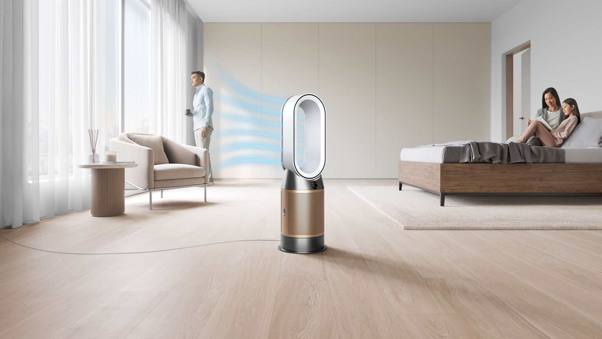 Purifier Hot+Cool Formaldehyde HP09(White/Gold) - Image 10