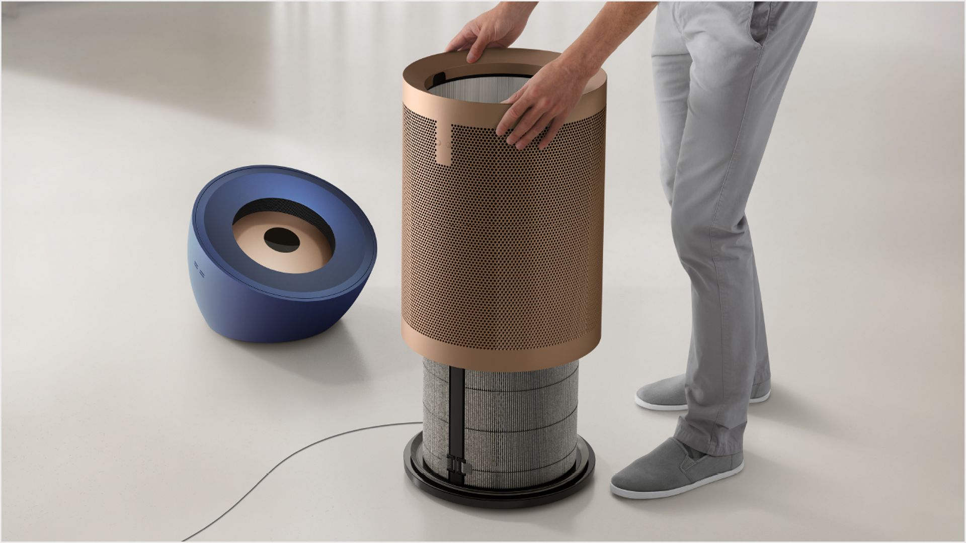 Dyson Purifier Big+Quiet Formaldehyde 甲醛空氣清新機BP04 (Prussian blue/Gold 普魯士藍及金色) [410622-01] - Image 3