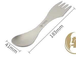 Pure Titanium 3-in-1 Knife, Fork, and Spoon / 105023
