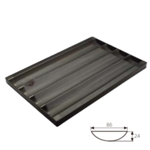 4-Cavity French Baking Tray (1000 Series Non-stick)