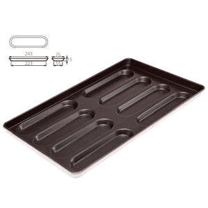 8-Cavity Loaf Pan (1000 Series Non-stick) / SN1640