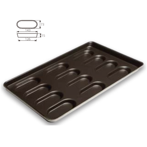 12-Cavity Mini Loaf Pan (1000 Series Non-stick) / SN1643