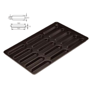 15-Cavity Long Loaf Pan (1000 Series Non-stick) / SN1644