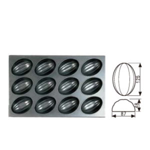12-Cavity Papaya-Shaped Mold (800 Series Non-Stick) / SN9121