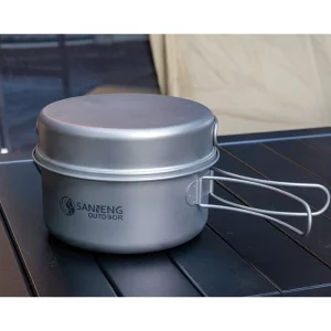 Pure Titanium 2-in-1 Folding Cookware Set - 1000ml + 650ml / 106001