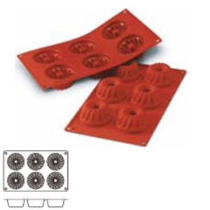 6-Cavity Small Flower Mold / 30.058.00.0060