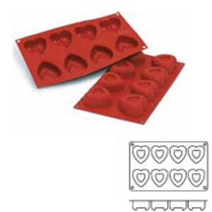 8-Cavity Hollow Heart-Shaped Mold / 30.087.00.0060