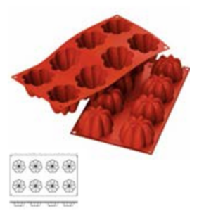 8-Cavity Mini Flower Mold / 36.154.00.0060