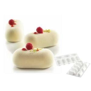 8-Cavity Cylindrical Pillow-Shaped Ice Cream Mold / 36.165.99.0065
