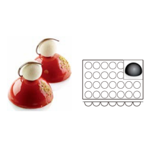 28-Cavity Half-Sphere Mold / 70.403.20.0098