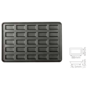 25-Cavity Financier Mold (800 Series Non-Stick) / SN1648