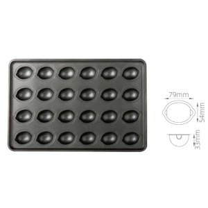 24-Cavity Lemon-Shaped Mold (800 Series Non-Stick) / SN1650