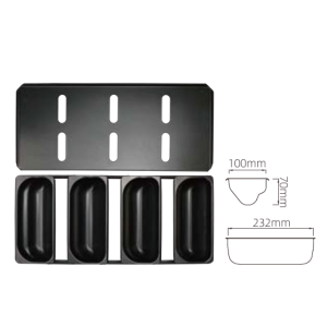 4-Cavity Stollen Mold (1000 Series Non-stick) / SN2137