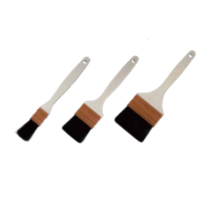 Straight Handle Plastic Fiber Tool Brush - Black