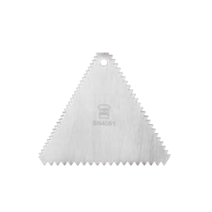 Stainless Steel Triangular-Toothed Scraper / SN4081