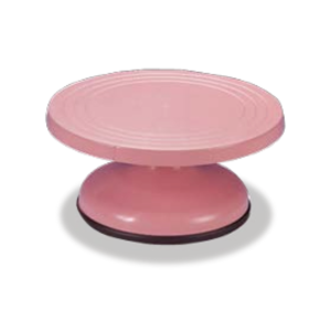Plastic cake turntable - Pink / SN4153