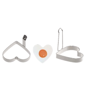 Heart-shaped egg mold