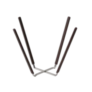 Stainless Steel Foldable Cake Cooling Rack (Inverted) - Coffee Brown / SN4633