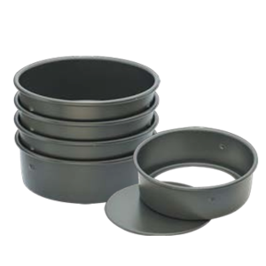Cake Pan with Removable Base and Raised Bottom (Hard-Anodized) / SN5025 6”