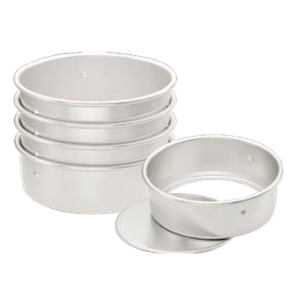 Removable-Bottom Cake Pan with Raised Base (Anodized) / SN5066 10”
