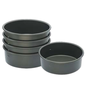 Fixed-Base Embossed Cake Pan (Hard-Anodized) / SN5057 9"