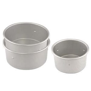 Fixed-Base Deep Cake Pan with Dimpled Texture (Anodized) / SN5144 6"
