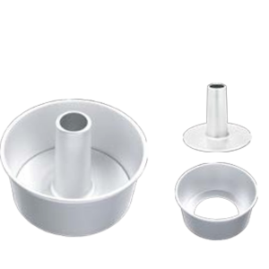 Round Hollow Pudding Mold with Removable Base (Anodized) / SN5283