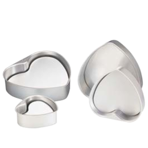 Heart-shaped Mold with Removable Base (Anodized) / SN6844 6"