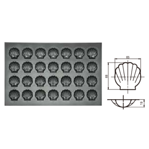 28-Cavity Shell Mold (800 Series Non-Stick) / SN9035