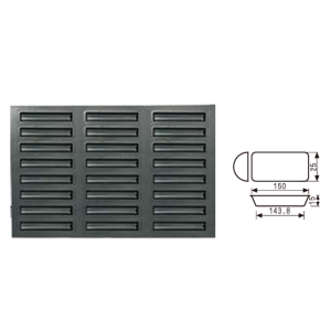 24-Cavity Rectangular Mold (800 Series Non-Stick) / SN9039