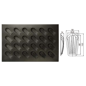 24-Cavity Shell Mold (800 Series Non-stick) / SN9040