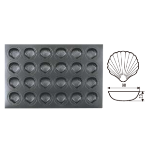 24-Cavity Madeleine Pan (800 Series Non-stick) / SN9042