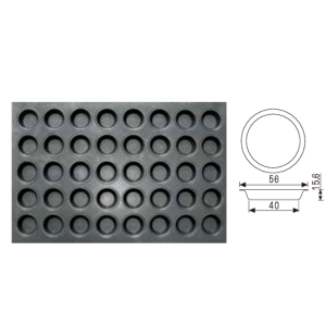 40-Cavity Egg Tart Mold (1000 Series Non-stick) / SN9075