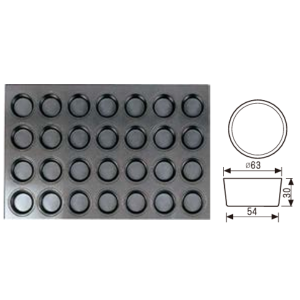 28-Cavity Pudding Mold (800 Series Non-Stick) / SN9084