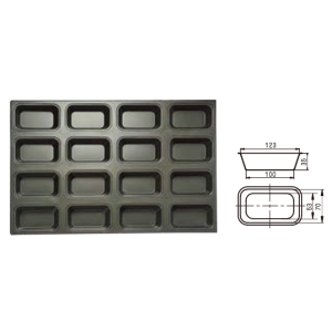 16-Cavity Snowflake Chiffon Cake Mold (1000 Series Non-Stick) / SN9090