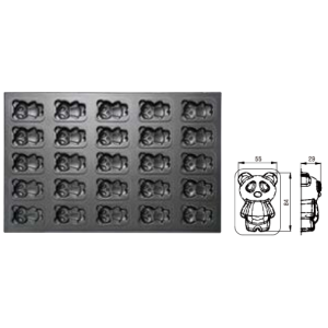 25-Cavity Panda Mold (800 Series Non-Stick) / SN9092