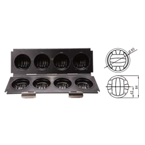 4-Cavity Non-Stick Roll Cake Mold (1000 Series) / SN9110