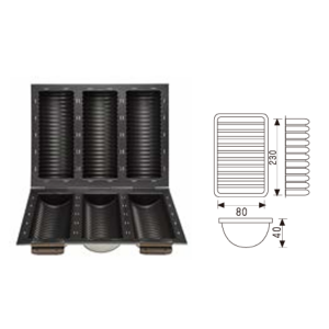 3-Cavity Wheel-Shaped Mold (1000 Series Non-Stick) / SN9112