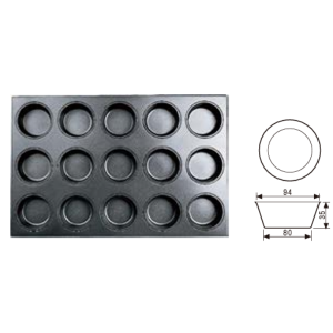 15-Cavity Large Round Mold (800 Series Non-stick) / SN9222