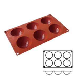 6-Cavity Half-Sphere Mold / SN9700