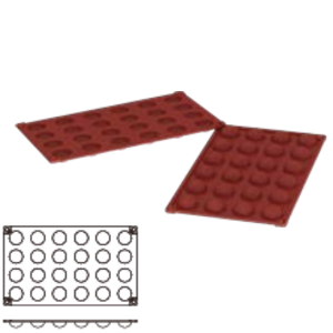 24-Cavity Mini Hemisphere Mold / SN9704