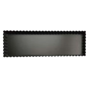 Rectangular Loose-Bottom Fluted Tart Pan (Hard-Anodized) / SN5575